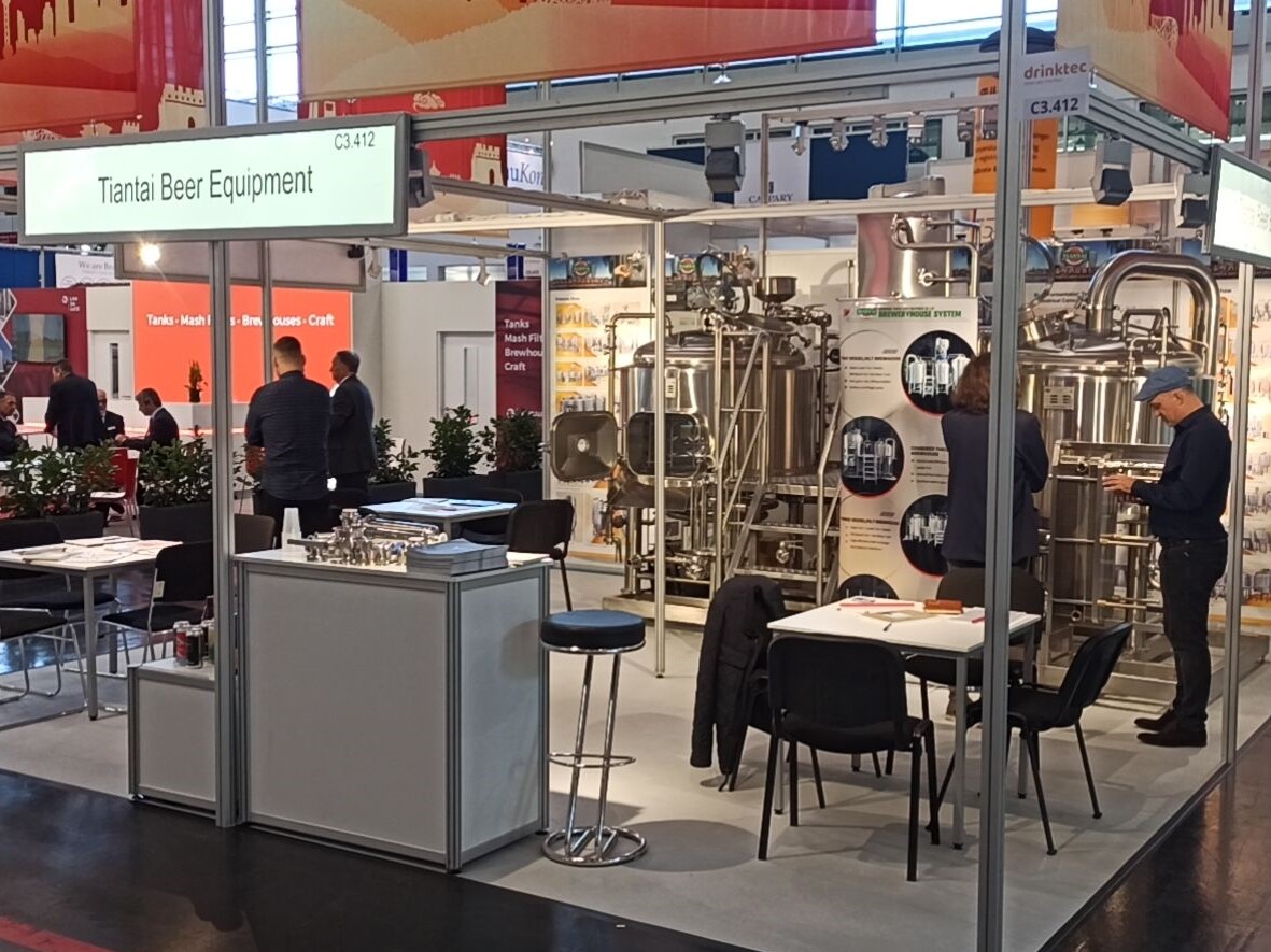 山東天泰啤酒設(shè)備有限公司亮相Drinktec，展現(xiàn)中國啤酒釀造設(shè)備制造實(shí)力